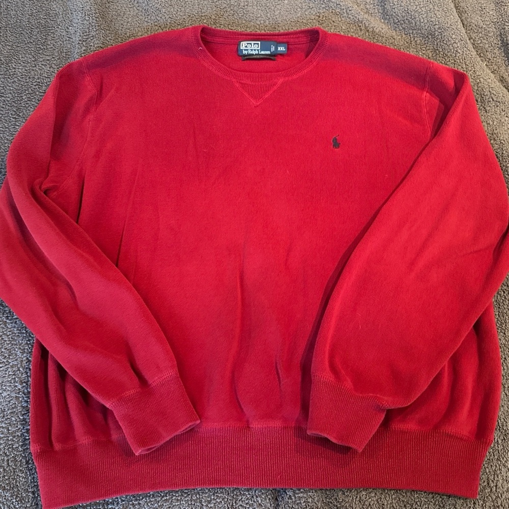Polo Ralph Lauren Red Crewneck Sweater XXL